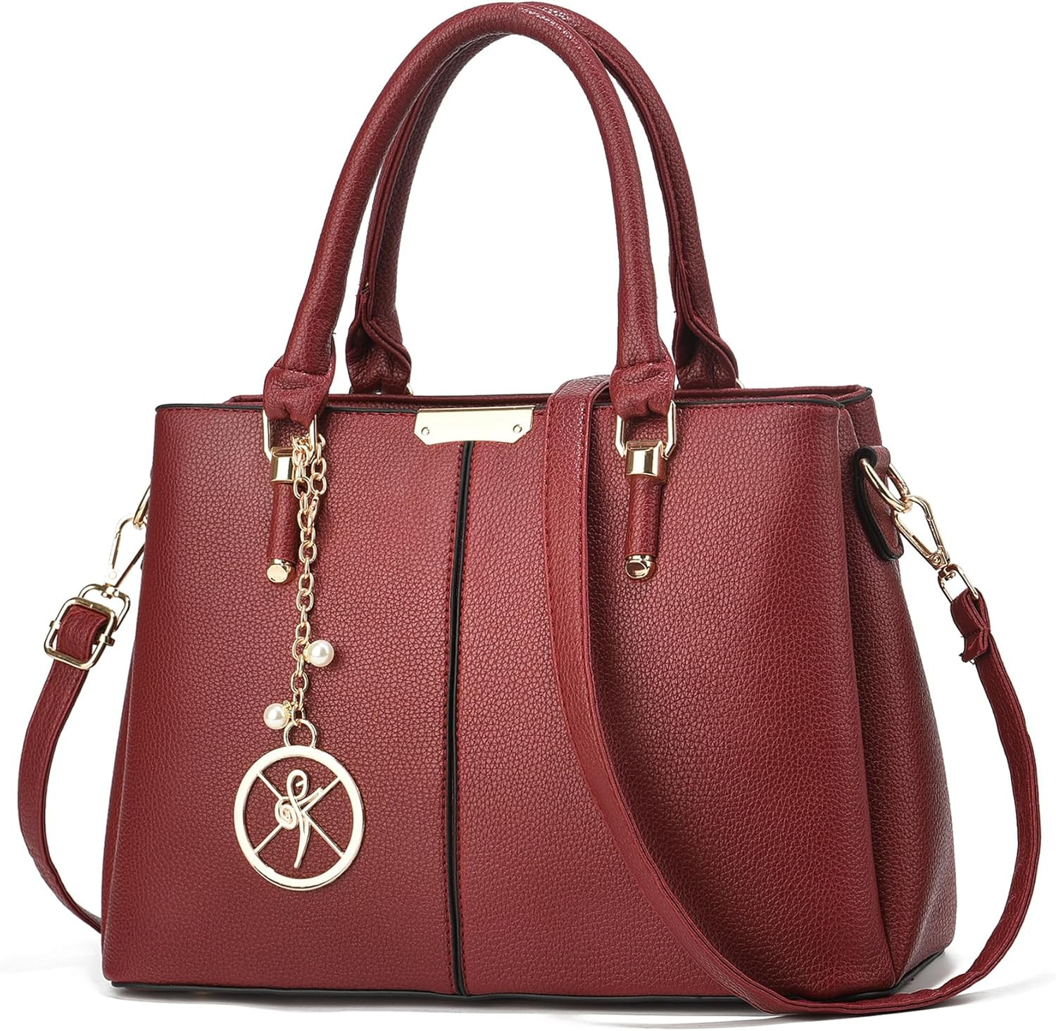 Purse and Handbags for Women, 3 Zip Compartments Tote Bag Designer Shoulder Purs thumbnail 8