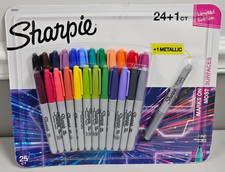 Original Sharpie Permanent Fine Point Marker 24 Assorted Colors Water Resistant
