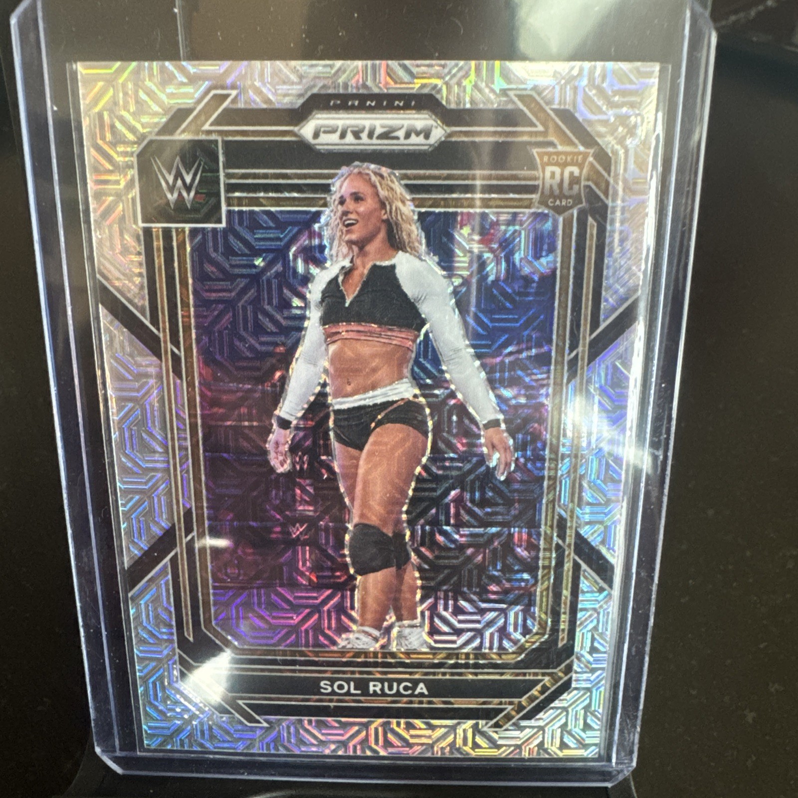 Sol Ruca 2023 Panini Prizm WWE #105 Mojo Prizm Rookie 3/25 SSP