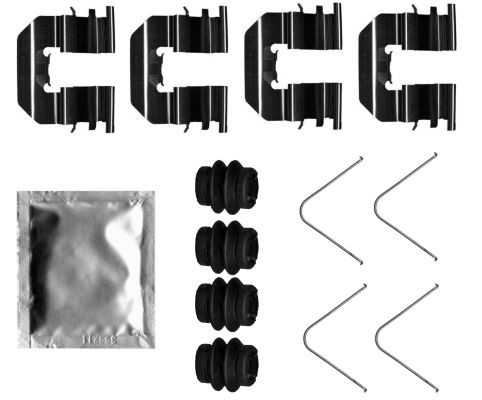 ZubehÖRsatz Scheibenbremsbelag Hinten Textar 82550600 FÜR Hyundai ZubehÖR KIT-image