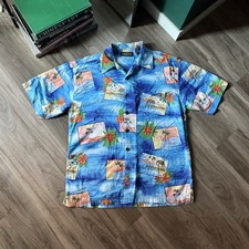 Hawaiian 1990  s Button Up Large Summer Vacation Short Sleeve Vintage