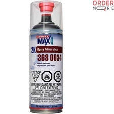 2K Epoxy Primer Black Aerosol Paint for Metal and Fiberglass, Chip Resistant