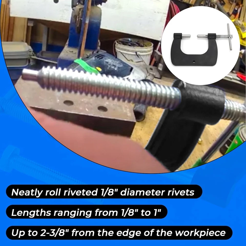 Полутрубчатая заклепка инструмент восстановление для ремонта окон Tonka Pinball Coleman - Изображение 4 из 4