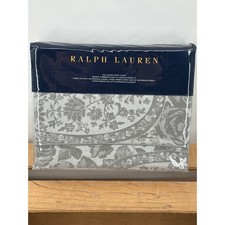 Ralph Lauren Aubree Paisley Full Queen Duvet Cover Graphite Grey 100 Cotton NEW
