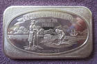 Capt. William Kidd -American Pirate- Rare USSC  1 Troy Oz. .999 Fine Silver Bar