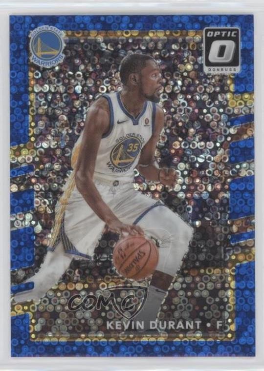 2017-18 Panini Donruss Optic Fast Break Blue Prizm 35/50 Kevin Durant #47 m9g