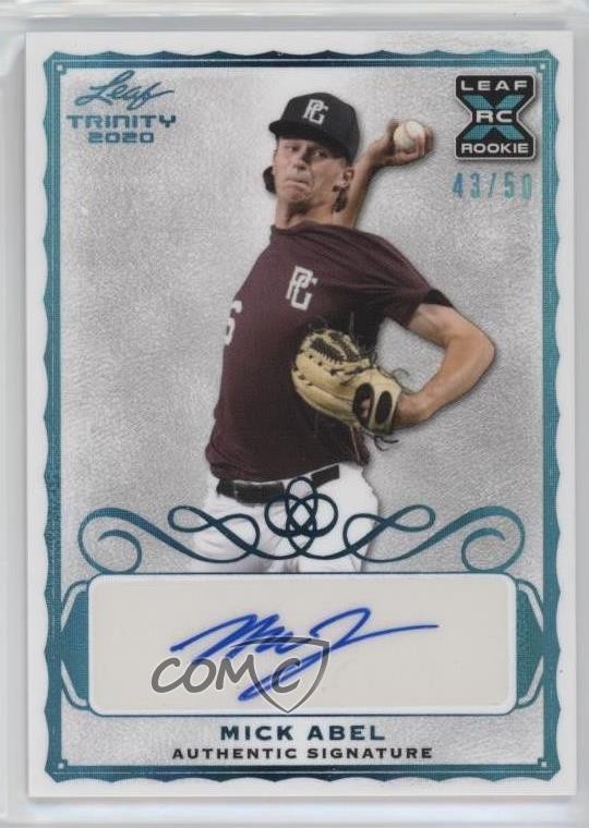 2020 Leaf Trinity Platinum 43/50 Mick Abel #A-MA1 Auto 0q1p