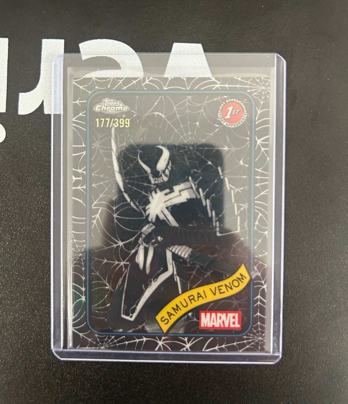 Topps Marvel 2025 Chrome Samurai Venom #127 Serial Numbered 177/399