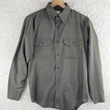 Vintage Big Mac JC Penney Penn Prest 80s Button Shirt Workwear Uniform Sz Medium