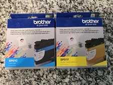 GENUINE Brother SP01C Cyan And Yellow Ink for SP-1 Sublimation Printer