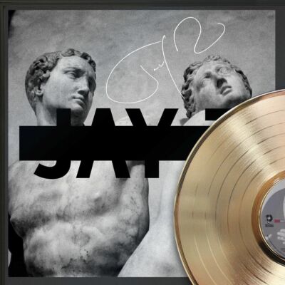 Jay Z Framed LP Record Reproduction Signature Display 