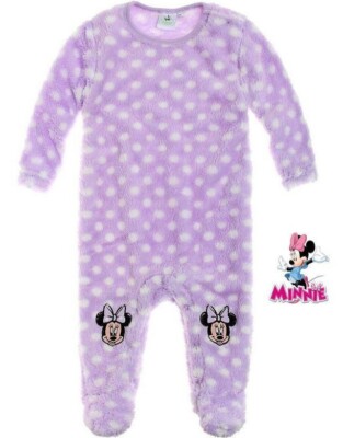 Disney Mouse Minnie Mouse FLEECE  Micky Schlafanzug Overall 86 oder 92 + Mütze