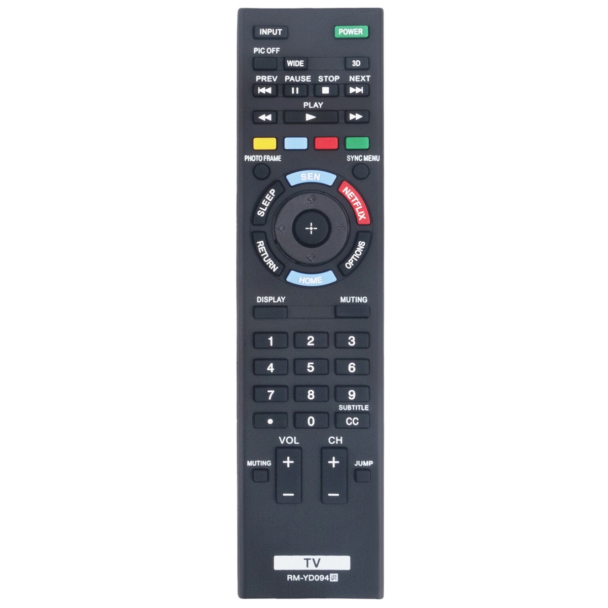 RM-YD094 Replace Remote Control for Sony TV KDL-50R550A KDL