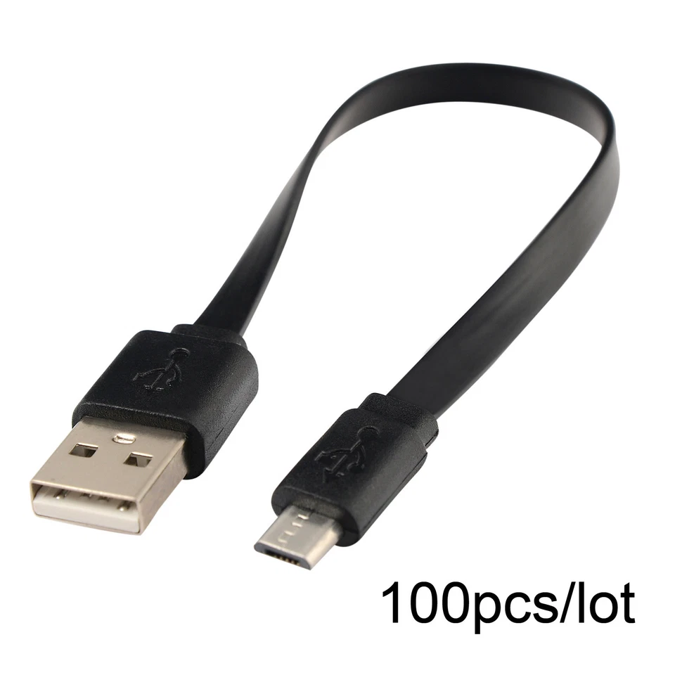 100pcs Micro USB Power Charger Cable for Samsung/Xiaomi Android Phone Watch - Image 2 of 4