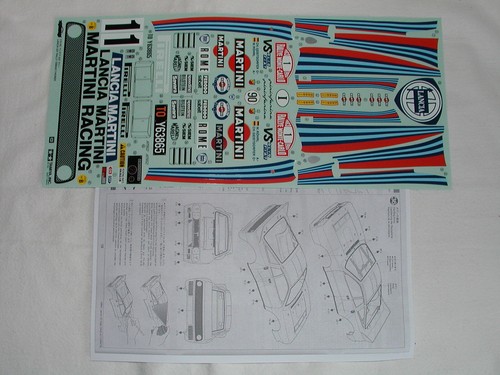 Tamiya 1/10 RC Lancia 037 Gr. B Rally Martini ABS Body Shell Karo HPI Kyosho New - Photo 3/3