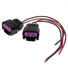 2pcs For GM Chevy Truck Electric Fan Pigtail Connector Switch Wire Harness 05-12