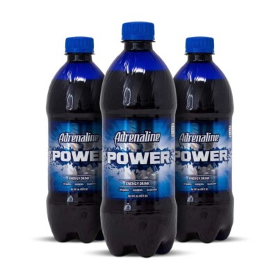 Adrenaline Power Energy Drink 591ml - Pack of 3 - Tariffs are paid by us for US