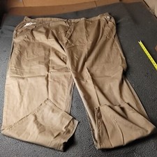 KingSize Pants Mens Big Tall 5XL 38L Tan Beige Khaki Chino Cotton