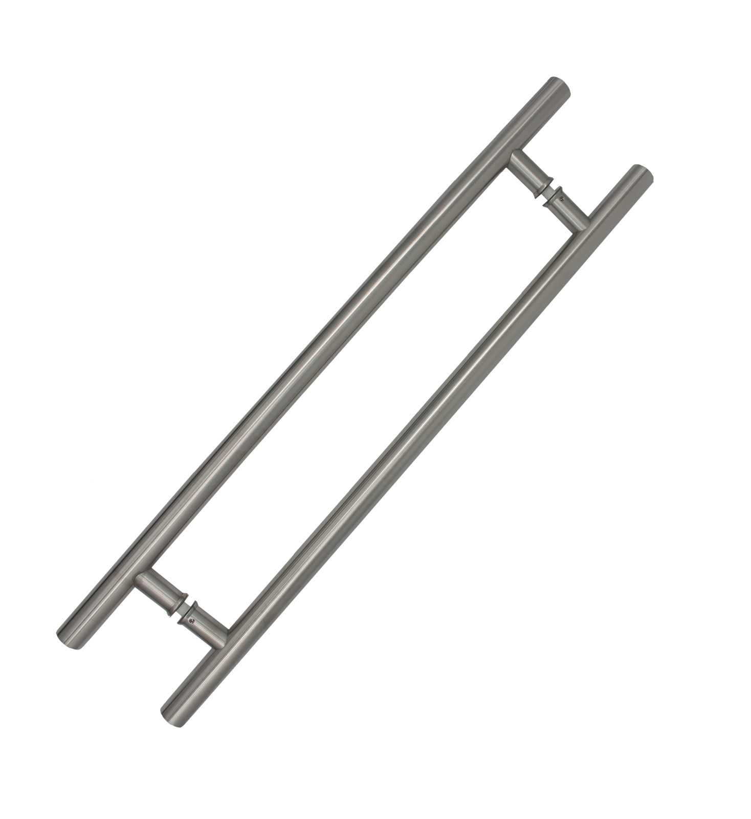 Door Pull Handle Entrance Guardsman Pair[2] Inline T Bar 800mm Stainless Steel