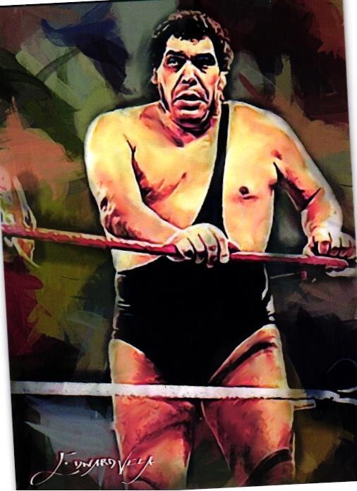 Andre the Giant 2020 Original Limited Edition Artist Signed Card 41 of 50