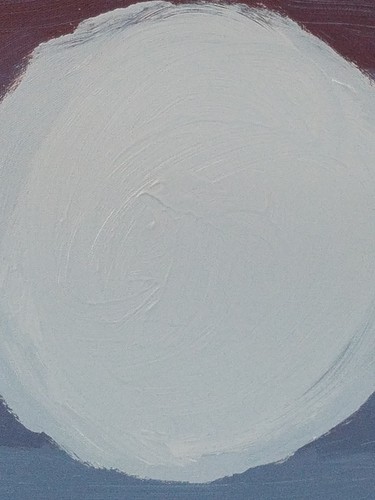 DIPINTO ACRILICO ORIGINALE 16X20 SU TELA BLU LUNA ARTE MODERNA ASTRATTO - Foto 5 di 9