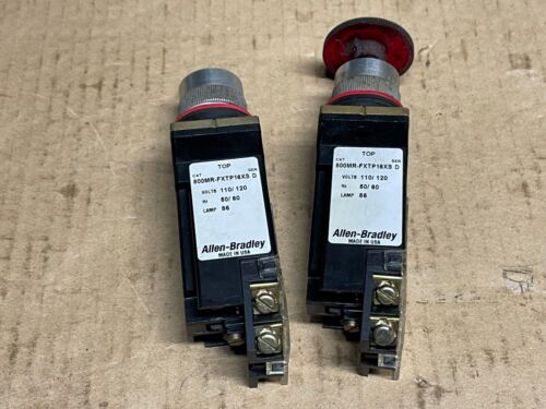 LOTE Allen Bradley 800MR-FXTP16XS hongo rojo e-stop botón pulsador liberación giro - Imagen 2 de 3