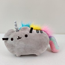 Gund Pusheen the Cat Rainbow PUSHEENICORN Gray Unicorn 12-inch Plush Stuffed
