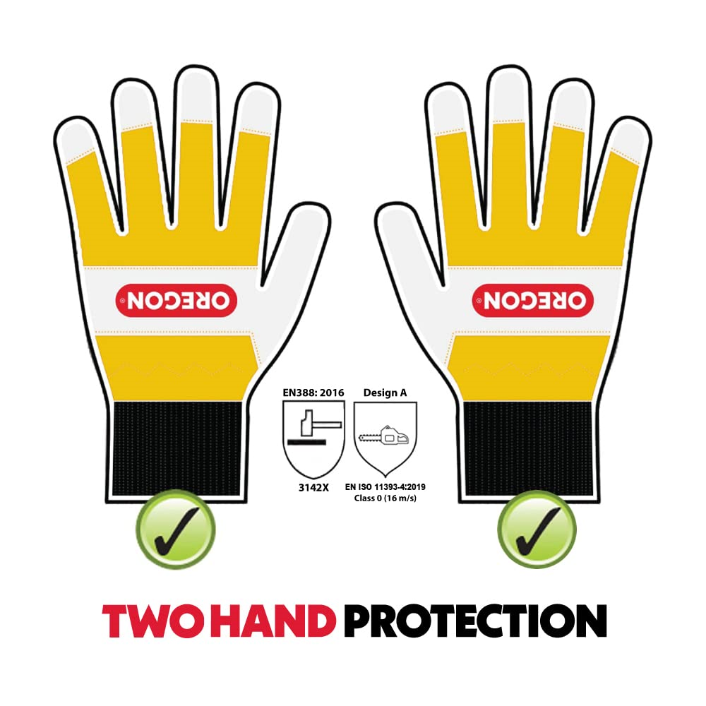Oregon 295399M Chainsaw Protective Gloves Medium eBay