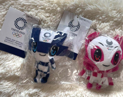Tokyo 2020 Olympics Mascot Plush Doll Miraitwa Someti Stuffed Toy
