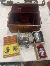 Vintage 1950's Revere 8 Model B-63 Magazine Cine 8mm Camera case  extra lenses