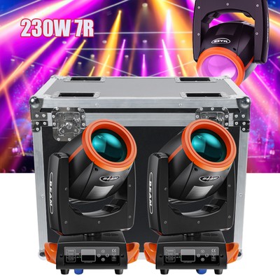 230W 7R 24Prism Stage Lights DMX LED Beam Moving Head Light DJ Disco Party Case