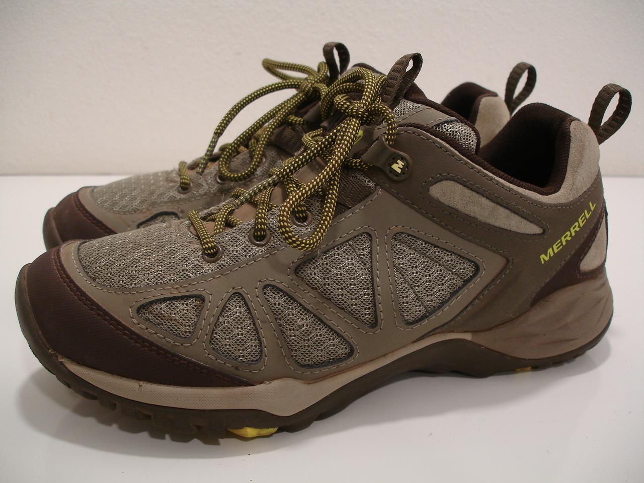 MERRELL J37464 scarpe da trekking donna 8 M Siren Sport Q2 polverose in pelle verde oliva