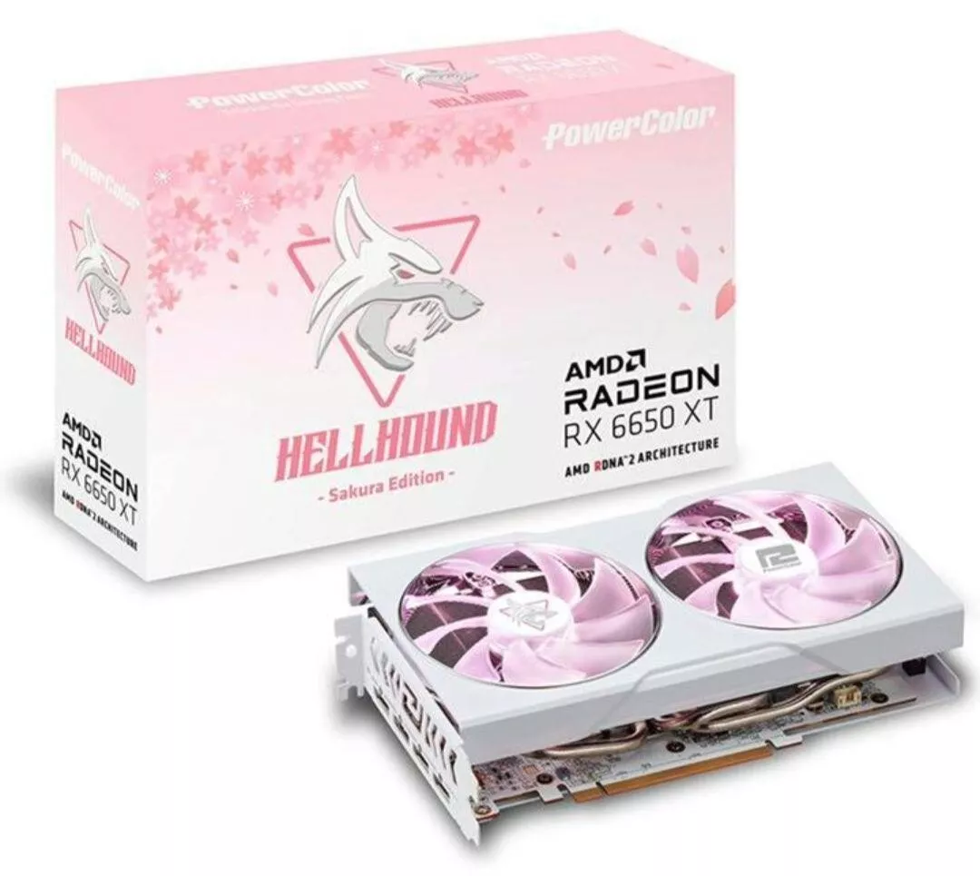 Sakura AMD Radeon RX 6650 XT 8GB GDDR6 AXRX 6650XT 8GBD6-3DHLV3/OC Power  Color