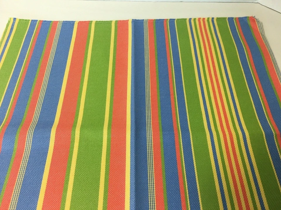 Fabric Upholstery Sample SUNBRELLA 17"x17" stripe craft/upholstery - Image 2 of 4