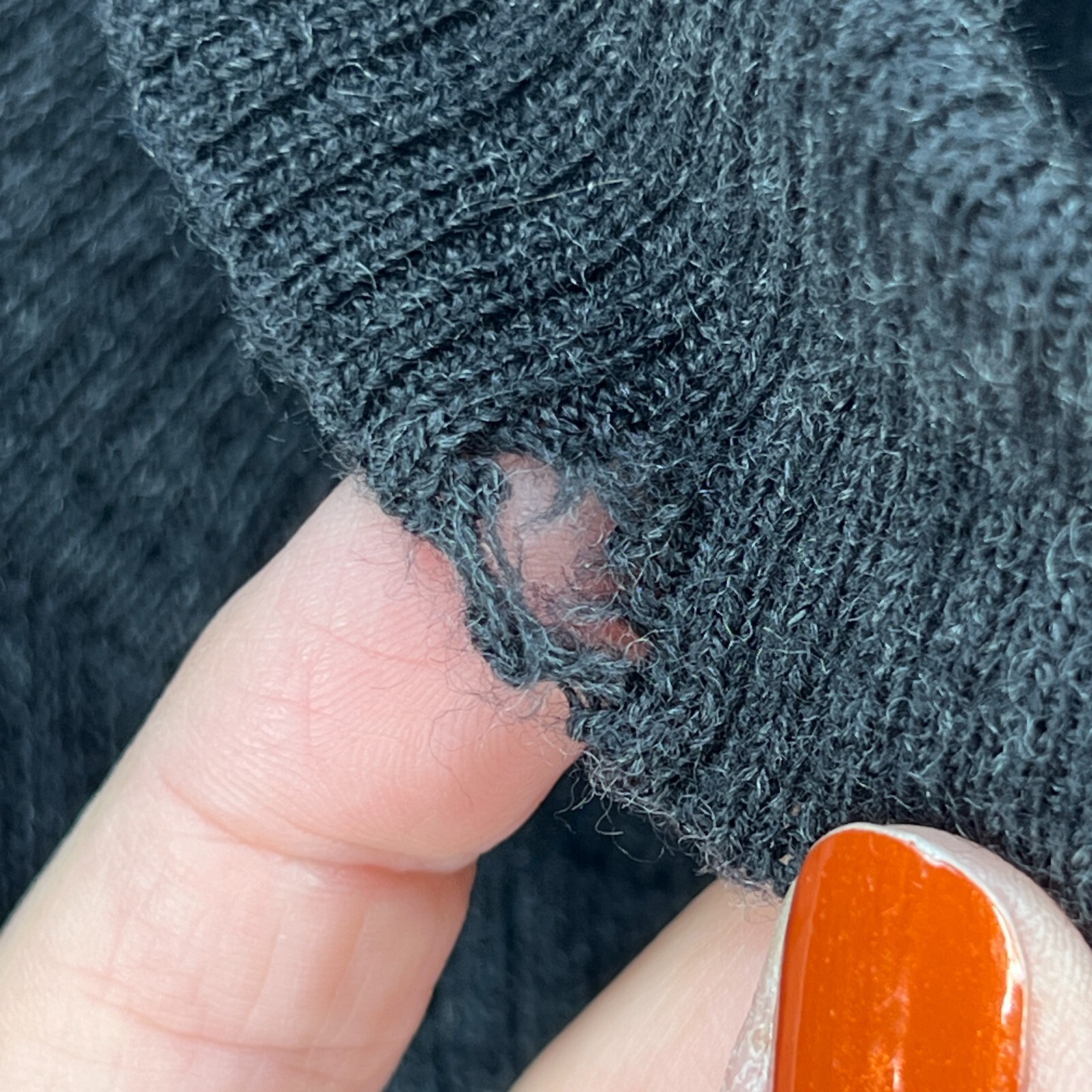 Pendleton Sweater Womens Medium Dark Gray Ribbed … - image 5