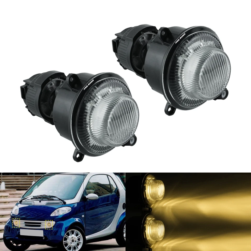 2x Nebelscheinwerfer für Smart Fortwo Coupe 450 2004-2007 Scheinwerfer Warmweiß - Bild 2 von 4