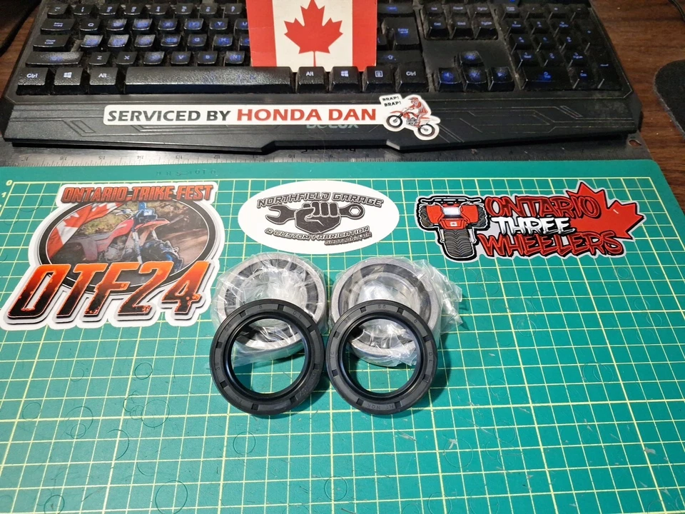 Kit de cojinetes de eje trasero Honda ATC70 TRX70 reemplaza 96100-60060 para 1978-1987 70cc Foto 2 de 4