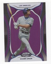 2023 CHRONICLES LEAF CERTIFIED PURPLE 23/50 SHAWN GREEN LOS ANGELES DODGERS