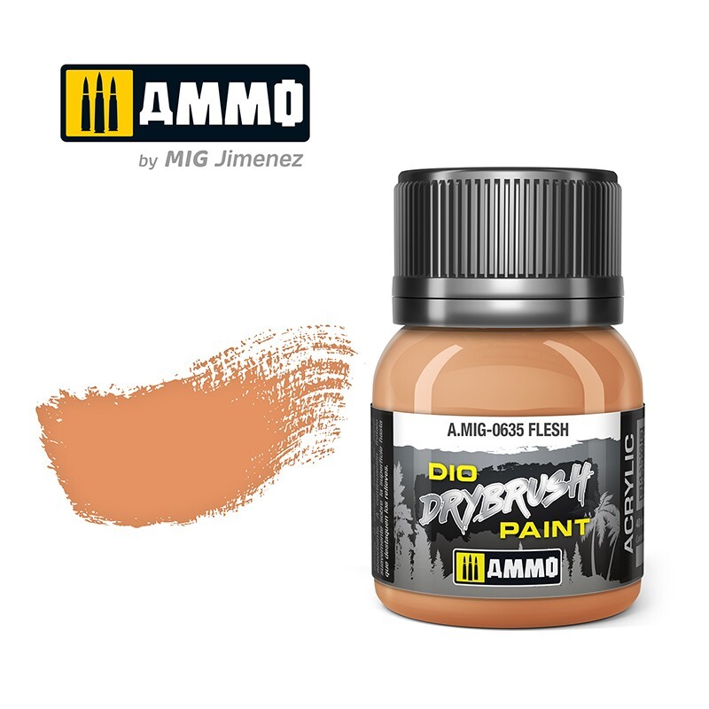 Dio Dry Brush Flesh 40ml Ammo By Mig - MIG0635