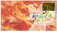 24-246, 2024, Autumn Colors, First Day Cover, Digital Color Postmark, Americover
