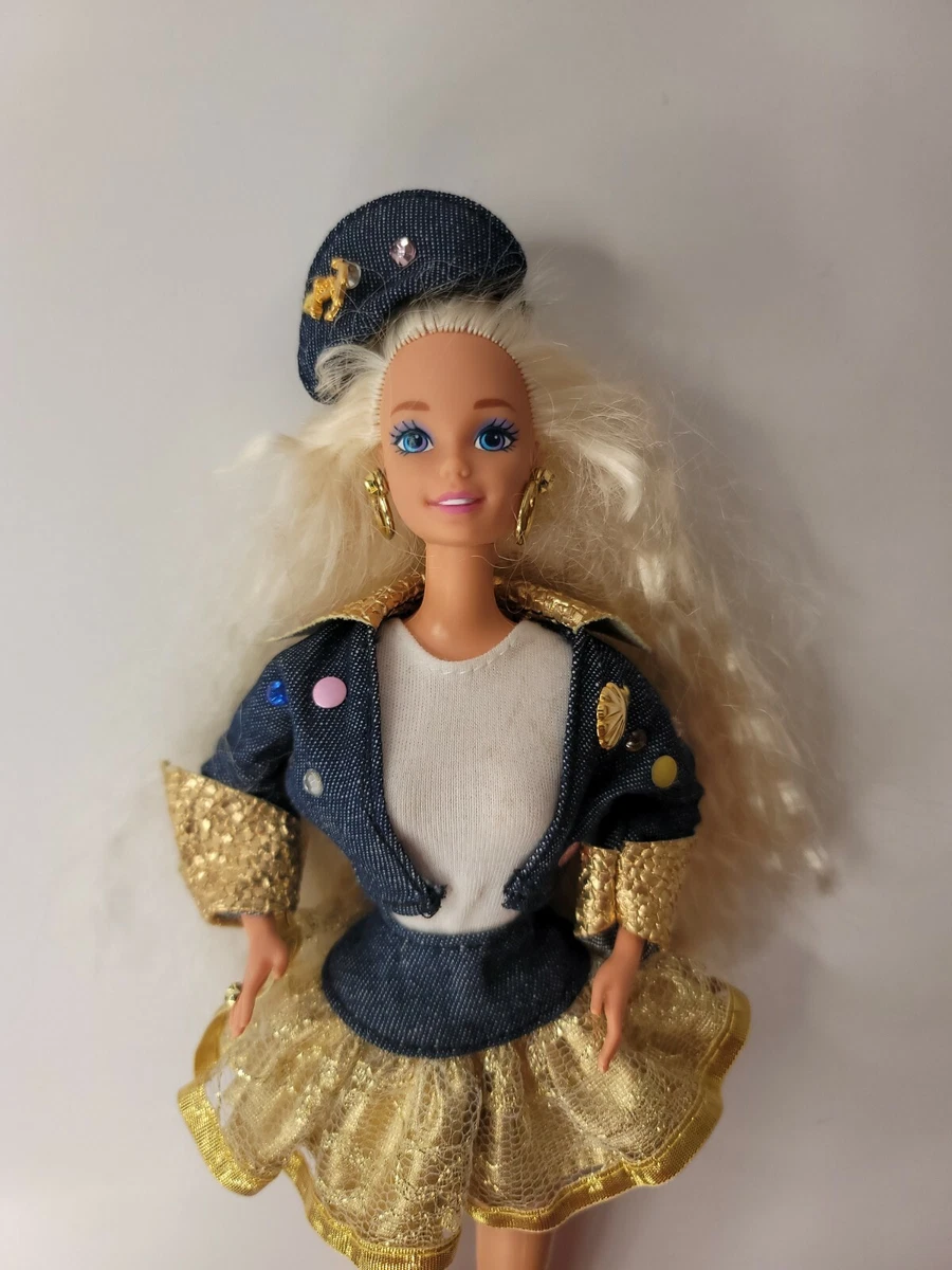 1994 Super Talk Barbie Denim Outfit Non Functional Vintage Doll