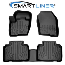SMARTLINER Custom Fit Floor Mats 2 Row Liner Set All Weather 2015-2024 Ford Edge