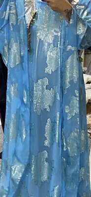 blue dress with shell Dilber Kurdish Dress  3-Piece Traditional Set