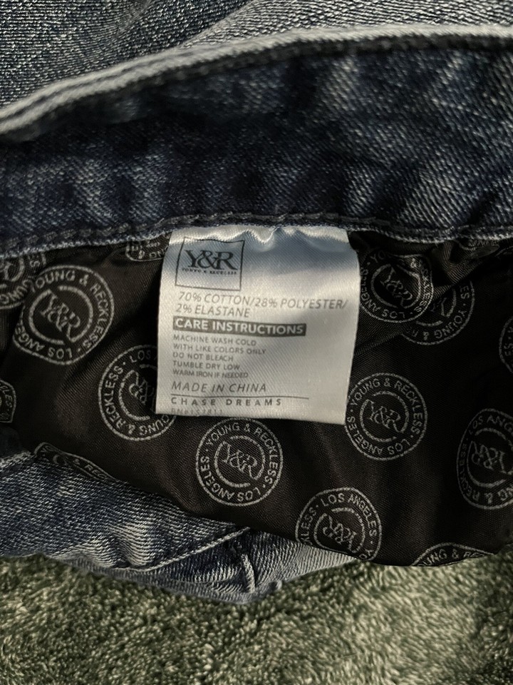 Men’s Young & Reckless Distressed Denim Blue Jeans Size 30 eBay