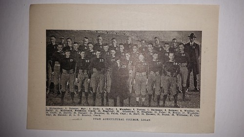 Utah State Aggies University Logan Agricultural 1921 Football Team Picture - 第 1/1 張圖片