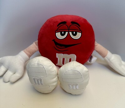 Red M&M Plush Toy Thumbs Up Chocolate Candy Doll Mars World NYC