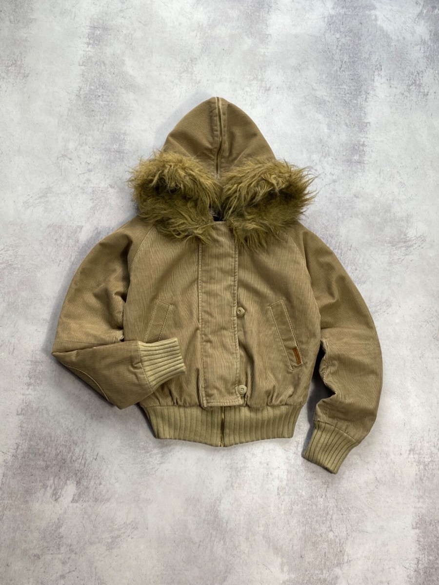 Vintage Bomber LGB If Six Was Nine Style Faux Fur Zip