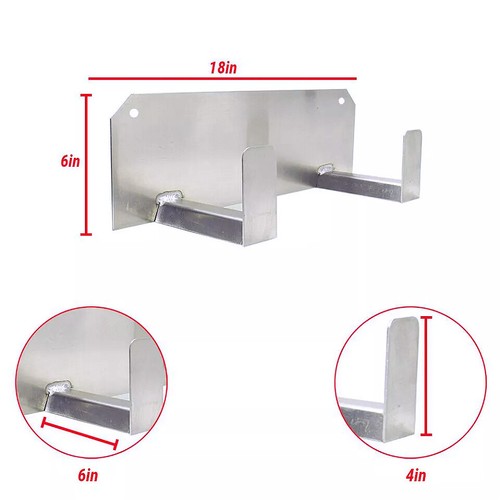 Aluminum Dual Helmet Rack Hanger Enclosed Trailer Organizer - Foto 3 di 8