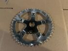 🍀New Chrome 44T Sprocket Old School Bmx Fits Sugino Cranks Gt Mongoose Redline