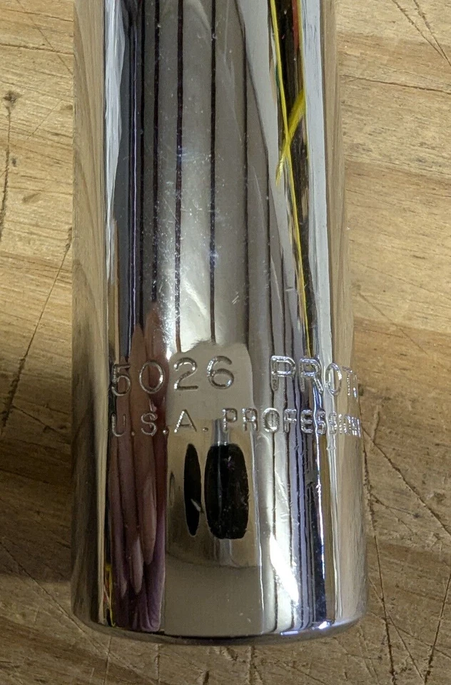 New PROTO Professional Deep Chrome Socket SAE & MM- Select size- MADE IN USA- - Image 3 of 4